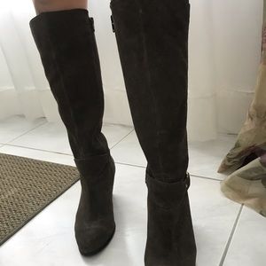 Giani Bernini Cagney Brown Suede Knee High Boots